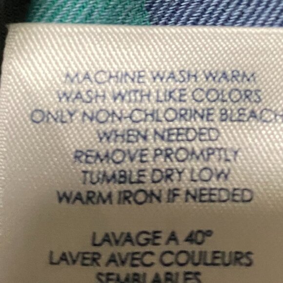 Chaps Denim, long sleeve plaid button-down shirt, size XL - Picture 9 of 9